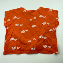 Load image into Gallery viewer, Girls Mango, orange cotton twist front top, EUC, size 8,  