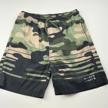 Load image into Gallery viewer, Boys Wave Zone, camo print board shorts, elasticated, EUC, size 10,  
