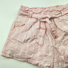 Load image into Gallery viewer, Girls Target, cotton lined linen / cotton shorts, elasticated, GUC, size 6,  