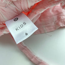 Load image into Gallery viewer, Girls Target, cotton lined linen / cotton shorts, elasticated, GUC, size 6,  