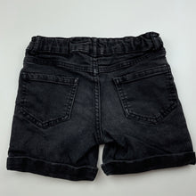 Load image into Gallery viewer, Girls Target, dark stretch denim shorts, adjustable, FUC, size 7,  