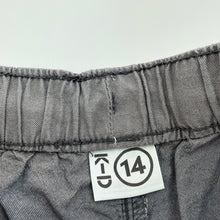 Load image into Gallery viewer, Boys KID, grey cotton shorts, elasticated, GUC, size 14,  