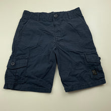 Load image into Gallery viewer, Boys Target, navy cotton cargo shorts, elasticated, EUC, size 8,  