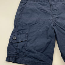 Load image into Gallery viewer, Boys Target, navy cotton cargo shorts, elasticated, EUC, size 8,  
