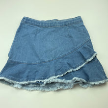 Load image into Gallery viewer, Girls Future You, blue stretch denim skirt, adjustable, L: 34cm, GUC, size 10,  