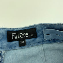 Load image into Gallery viewer, Girls Future You, blue stretch denim skirt, adjustable, L: 34cm, GUC, size 10,  