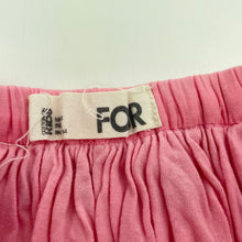 Load image into Gallery viewer, Girls Cotton On, lined pink cotton skirt, elasticated, L: 27cm, FUC, size 4,  