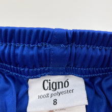 Load image into Gallery viewer, Boys Cigno, royal blue sports shorts, elasticated, GUC, size 8,  