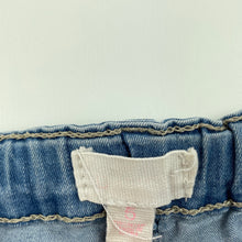 Load image into Gallery viewer, Girls Pumpkin Patch, lightweight stretch denim shorts, adjustable, FUC, size 5,  