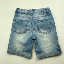 Load image into Gallery viewer, Girls Pumpkin Patch, lightweight stretch denim shorts, adjustable, FUC, size 5,  