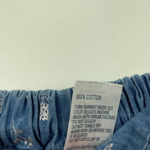 Load image into Gallery viewer, Girls Anko, chambray cotton shorts, elasticated, FUC, size 6,  