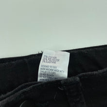 Load image into Gallery viewer, Boys Anko, black stretch denim shorts, adjustable, GUC, size 12,  