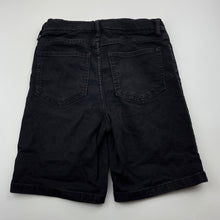 Load image into Gallery viewer, Boys Anko, black stretch denim shorts, adjustable, GUC, size 12,  