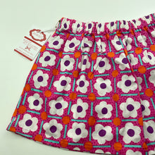 Load image into Gallery viewer, Girls Boo Boo Dees, colourful floral cotton skirt, elasticated, L: 25.5cm, NEW, size 2,  