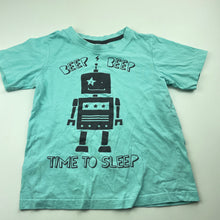 Load image into Gallery viewer, Boys Kids &amp; Co, cotton pyjama t-shirt / top, robot, FUC, size 7,  