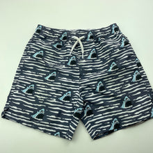 Load image into Gallery viewer, Boys Cotton On, lightweight board shorts, elasticated, sharks, EUC, size 6,  