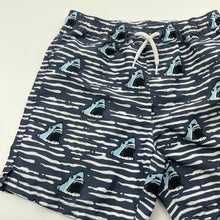 Load image into Gallery viewer, Boys Cotton On, lightweight board shorts, elasticated, sharks, EUC, size 6,  