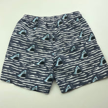 Load image into Gallery viewer, Boys Cotton On, lightweight board shorts, elasticated, sharks, EUC, size 6,  