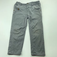 Load image into Gallery viewer, Boys H&amp;T, grey cotton casual pants, adjustable, Inside leg: 34.5cm, FUC, size 2,  