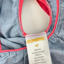 Load image into Gallery viewer, Girls Gymboree, cotton casual summer dress, FUC, size 4, L: 52cm