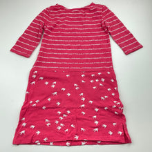 Load image into Gallery viewer, Girls Junior by DJs, pink &amp; white casual dress, FUC, size 6-7, L: 60cm