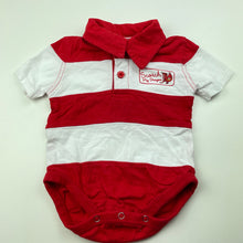 Load image into Gallery viewer, unisex NRL Mascots, St George Dragons cotton bodysuit / romper, EUC, size 00,  