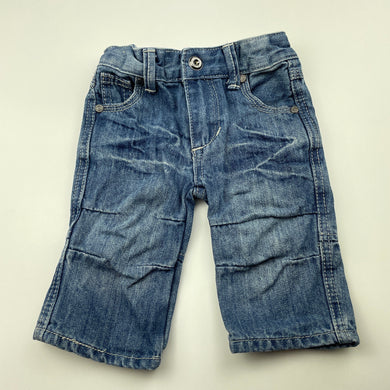 Boys Cotton On, blue denim jeans, adjustable, GUC, size 00,  