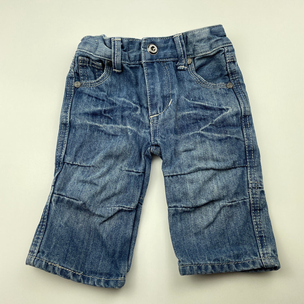 Boys Cotton On, blue denim jeans, adjustable, GUC, size 00,  