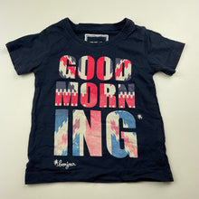 Load image into Gallery viewer, Boys B-Unity, navy cotton t-shirt / top, GUC, size 3,  