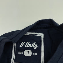Load image into Gallery viewer, Boys B-Unity, navy cotton t-shirt / top, GUC, size 3,  