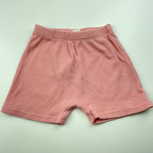 Load image into Gallery viewer, Girls Cotton On, pink waffle pyjama shorts, elasticated, GUC, size 5,  