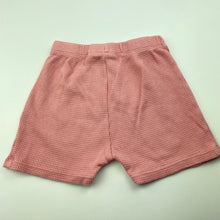 Load image into Gallery viewer, Girls Cotton On, pink waffle pyjama shorts, elasticated, GUC, size 5,  