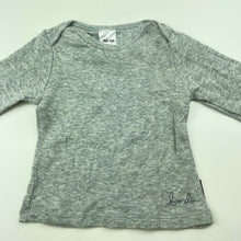 Load image into Gallery viewer, unisex Bonds, grey cotton long sleeve top, GUC, size 000,  