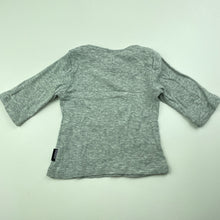 Load image into Gallery viewer, unisex Bonds, grey cotton long sleeve top, GUC, size 000,  