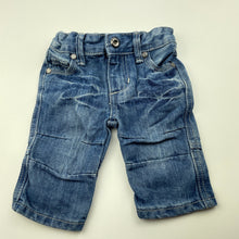 Load image into Gallery viewer, Boys Cotton On, blue denim jeans, adjustable, GUC, size 000,  