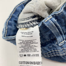 Load image into Gallery viewer, Boys Cotton On, blue denim jeans, adjustable, GUC, size 000,  