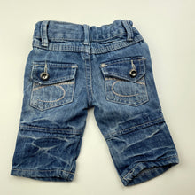 Load image into Gallery viewer, Boys Cotton On, blue denim jeans, adjustable, GUC, size 000,  