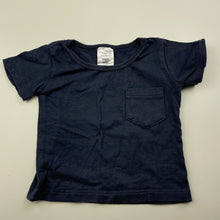 Load image into Gallery viewer, unisex Tiny Little Wonders, blue cotton t-shirt / top, GUC, size 0000,  