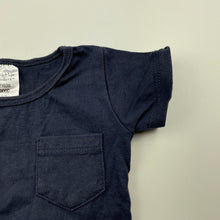 Load image into Gallery viewer, unisex Tiny Little Wonders, blue cotton t-shirt / top, GUC, size 0000,  