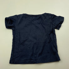Load image into Gallery viewer, unisex Tiny Little Wonders, blue cotton t-shirt / top, GUC, size 0000,  