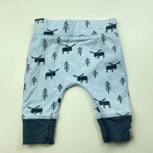 Load image into Gallery viewer, unisex Cotton On, blue leggings / bottoms, moose, GUC, size 0000,  