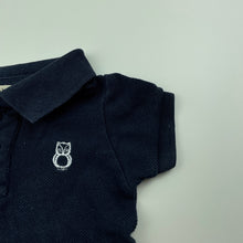 Load image into Gallery viewer, Boys Cotton On, navy cotton polo shirt top, GUC, size 000,  