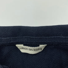 Load image into Gallery viewer, Boys Cotton On, navy cotton polo shirt top, GUC, size 000,  