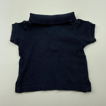 Load image into Gallery viewer, Boys Cotton On, navy cotton polo shirt top, GUC, size 000,  