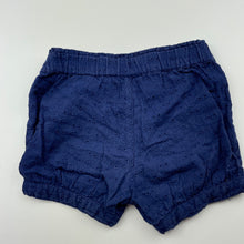 Load image into Gallery viewer, Girls Dymples, lined broderie cotton shorts, elasticated, GUC, size 0,  