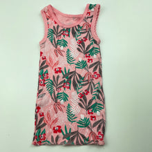 Load image into Gallery viewer, Girls Big Softies, pink floral cotton singlet top, EUC, size 00,  