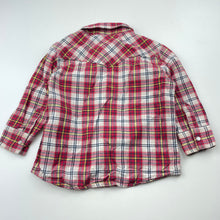 Load image into Gallery viewer, Boys Mini Minors, checked cotton long sleeve shirt, poppers, EUC, size 2,  