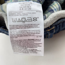 Load image into Gallery viewer, Boys GAP, lined blue denim pants, elasticated, EUC, size 00,  