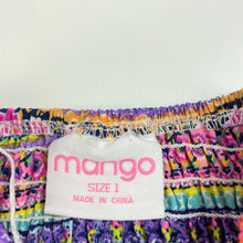 Load image into Gallery viewer, Girls Mango, colourful lightweight party dress, GUC, size 1, L: 45cm