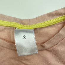 Load image into Gallery viewer, Girls Target, pink cotton t-shirt / top, sequin icy pole, FUC, size 2,  